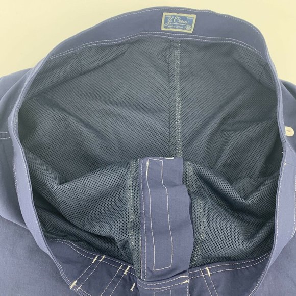 Men's J Crew Board Shorts Mesh Lined Drawstring Swim Wear Blue‎ 35 - Picture 3 of 6